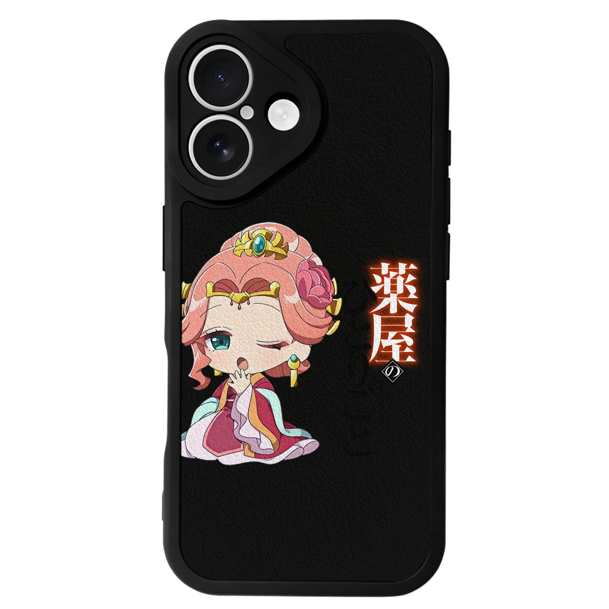 薬屋のひとりごと グッズ,玉葉妃 - IPhone 16シリーズ対応 ・ シリコンスマホケース ・ レザー調 ・ 高精度フィット ・ 耐衝撃 ・ ワイヤレス充電対応 ・ 精密カット